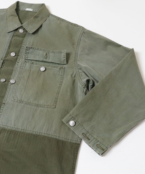 URBAN RESEARCH(アーバンリサーチ)の「A PRESSE Vintage USMA HBT M-44 Jacket(ミリタリージャケット・メンズ・BLACK/SAGE・2/3)」の8枚目の写真