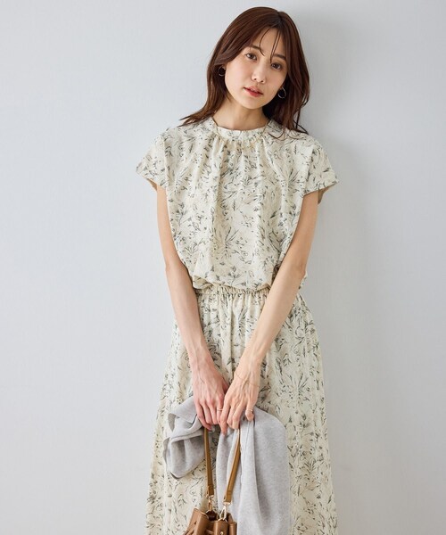 ROPE' PICNIC(ロペピクニック)の「【WEB限定サイズ】小花柄&線画アソートワンピース(ワンピース・レディース・ブラック/キナリ・L/M/MT)」の22枚目の写真