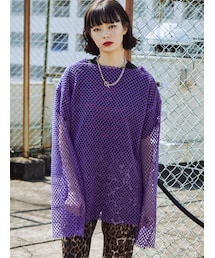 jouetie | オーバーメッシュトップス(Tシャツ/カットソー)