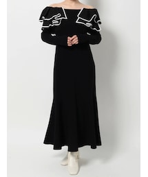 MERCURYDUO | ラッフルドッキングマーメイドニットワンピース(ワンピース)