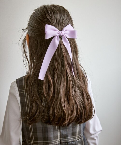 ROPE' PICNIC（ロペピクニック）の「【KIDS/キッズ】ビックリボンヘアゴム（ヘアゴム・キッズ・ネイビー/サックス/ラベンダー系・F）」の9枚目の写真