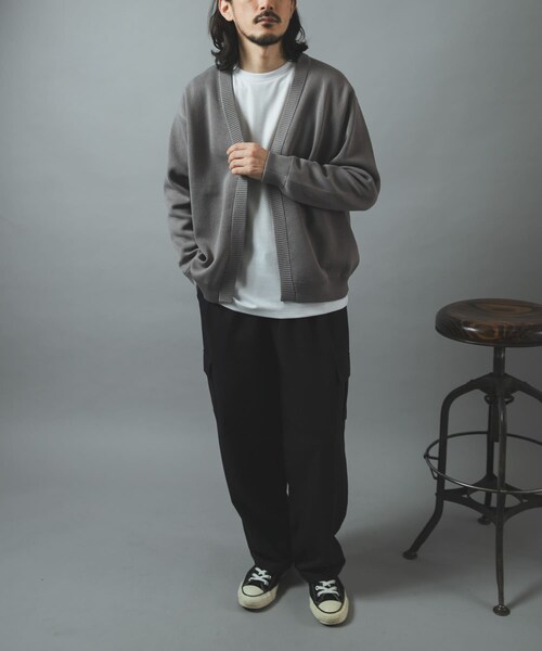 ITEMS URBANRESEARCH(アイテムズ アーバンリサーチ)の「TRテーパードクリーンカーゴパンツ(その他パンツ・メンズ・BLACK/OLIVE GRAY/MOCHA BRN・M/L)」の10枚目の写真