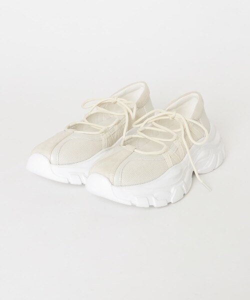 SENSE OF PLACE by URBAN RESEARCH（センスオブプレイスバイアーバンリサーチ）の「レースアップバレエスニーカー（スニーカー・レディース・BLACK/BROWN/GRAY/IVORY・S/M/L/XL）」の11枚目の写真