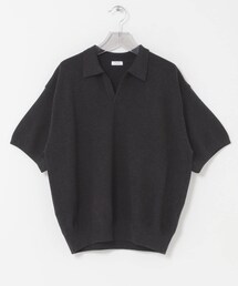 URBAN RESEARCH | crepuscule　Co/Ra Moss Stitch Skipper(ニット/セーター)