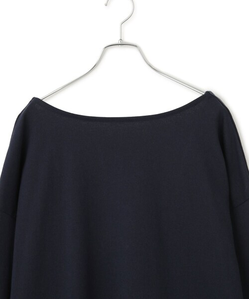ADAM ET ROPE'(アダムエロペ)の「【ONIT(オニット)】SUPER AMERICAN DRYCOTTON BACKOPEN LONGSLEEVE T(Tシャツ/カットソー・レディース・ホワイト/ネイビー・1)」の12枚目の写真