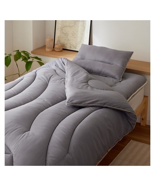 nissen（ニッセン）の「【お買い得！】洗える防ダニ！選べるカラー！布団3点セット（寝具・メンズ・ピンク/ベージュ/ブラウン/ダークグレー/ターコイズブルー/ダルピンク/ダルブルー/オリーブグリーン/ラベンダーグレー・ソフト敷シングルセット/ソフト敷セミダブルセット/ソフト敷ダブルセット/固わた敷シングルセット/固わた敷セミダブルセット/洗える固わた敷シングルセット/洗える固わた敷セミダブルセット）」の11枚目の写真