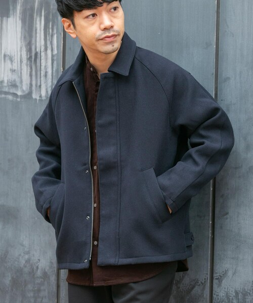 URBAN RESEARCH ROSSO(アーバンリサーチロッソ)の「『XLサイズあり』light meltonブルゾン(ブルゾン・メンズ・BLACK/NAVY/CHARCOAL/BROWN・M/L/XL)」の5枚目の写真