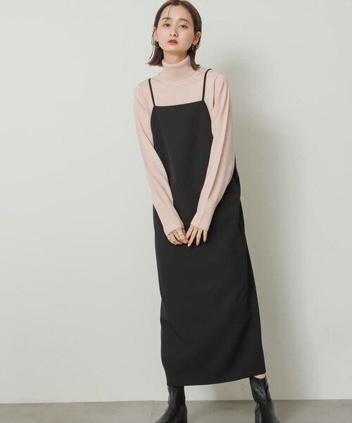 SENSE OF PLACE by URBAN RESEARCH（センスオブプレイスバイアーバンリサーチ）の「ストレートキャミワンピース（ワンピース・レディース・NAVY/BEIGE/BLACK・one）」の13枚目の写真