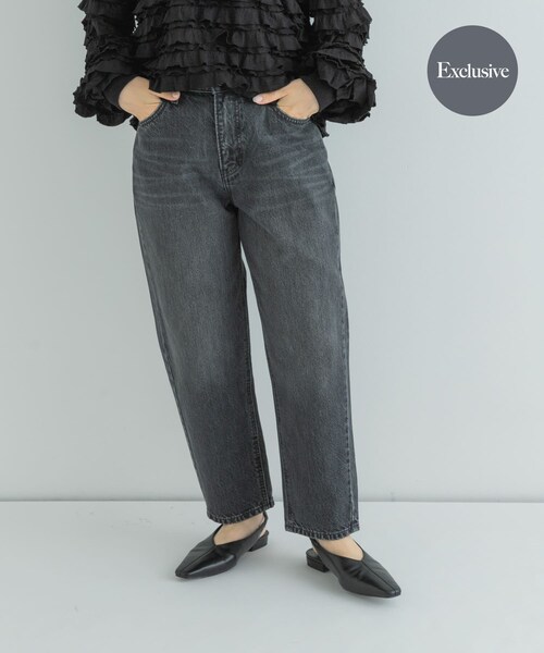 URBAN RESEARCH Sonny Label（アーバンリサーチサニーレーベル）の「『別注』Lee101×Sonny Label　TAPERED PANTS（デニムパンツ・レディース・GRY USED・XS/S/M）」の2枚目の写真
