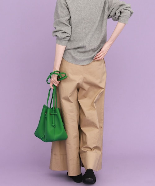 KBF（ケイビーエフ）の「スーパーWIDEチノパン（チノパンツ・レディース・BEIGE/PINK/KHAKI・one）」の22枚目の写真