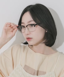 SMELLY | ハーフリムスクエアダテメガネ(メガネ)