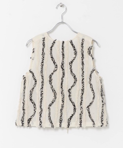 URBAN RESEARCH DOORS（アーバンリサーチドアーズ）の「ARCHI　FUZZ JQ SLEEVE-LESS TOP（その他トップス・レディース・MIX/BLACK・S）」の4枚目の写真