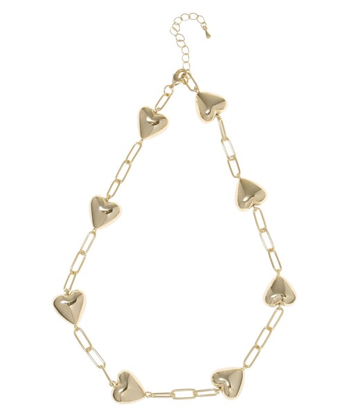 EVRIS（エヴリス）の「HEART MOTIF CHAINネックレス（ネックレス・レディース・シルバー/ゴールド・F）」の8枚目の写真