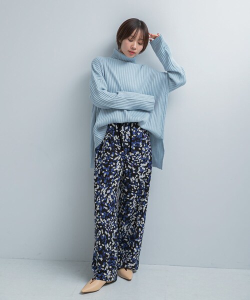 URBAN RESEARCH ROSSO（アーバンリサーチロッソ）の「ドットプリントイージーパンツ（その他パンツ・レディース・BLUE・Free）」の4枚目の写真