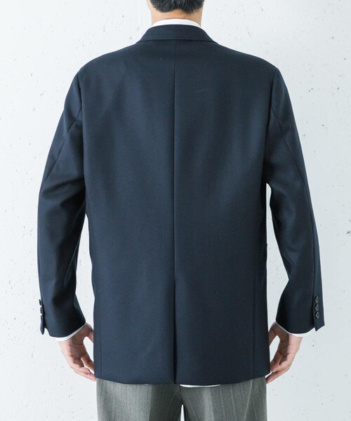 URBAN RESEARCH（アーバンリサーチ）の「ULTERIOR　MELTON DB JACKET（テーラードジャケット・メンズ・DEEP NAVY・4/5）」の3枚目の写真