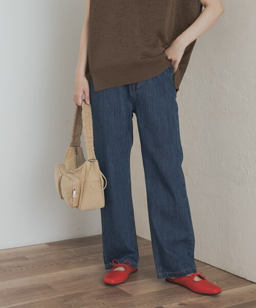 URBAN RESEARCH DOORS（アーバンリサーチドアーズ）の「『3サイズ展開』デニムワイドパンツ（デニムパンツ・レディース・INDIGO/ONE WASH・S/M/L）」の22枚目の写真