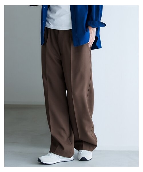nissen（ニッセン）の「タックワイドスラックス【大きいサイズ有】（パンツ・メンズ・ブラウン/黒・M/L/LL/3L/4L/5L）」の13枚目の写真