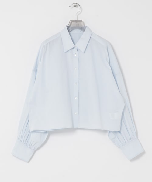 URBAN RESEARCH（アーバンリサーチ）の「スカーフ付きワイドショートシャツ（シャツ/ブラウス・レディース・SAX/STRIPE・Free）」の3枚目の写真