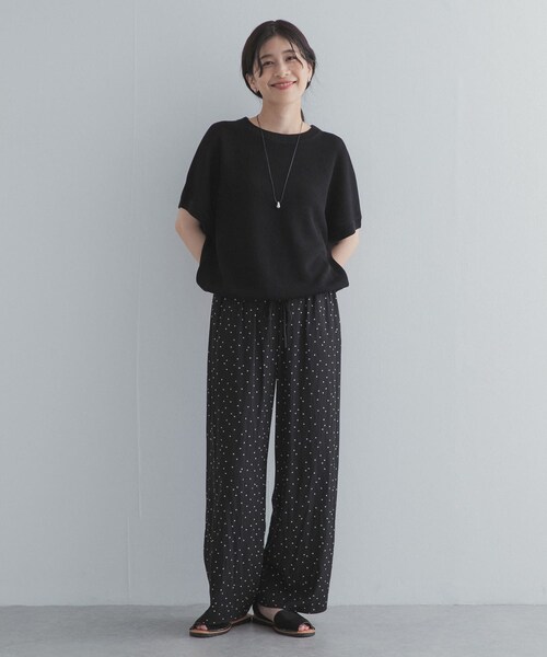 URBAN RESEARCH DOORS(アーバンリサーチドアーズ)の「ドライタッチドロストニットプルオーバー(ニット/セーター・レディース・OFF/BLACK/KHAKI・Free)」の20枚目の写真
