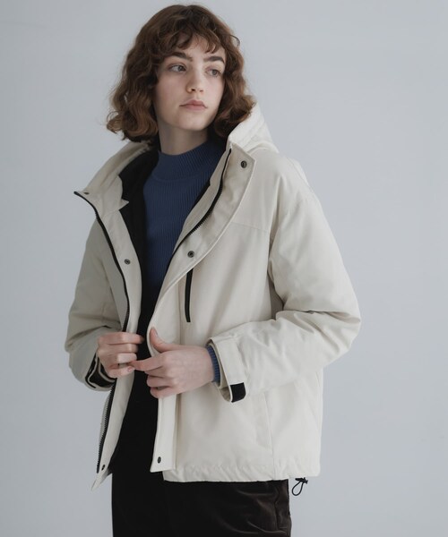 URBAN RESEARCH Sonny Label（アーバンリサーチサニーレーベル）の「フーディーダウンジャケット（その他アウター・レディース・アイボリー/ブラック/グレージュ/オリーブ・Free）」の8枚目の写真