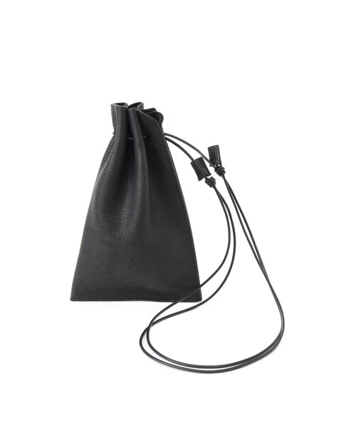 ADAM ET ROPE'（アダムエロペ）の「【ITTI/イッチ】HERRIE KINCHAKU POUCH - PM / TDEER（ハンドバッグ・メンズ・ブラック・F）」の3枚目の写真