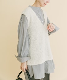 ITEMS URBANRESEARCH | リボンヤーンベスト(ニット/セーター)