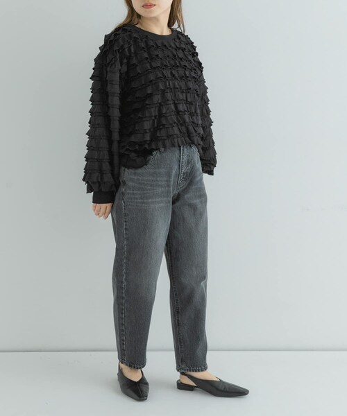URBAN RESEARCH Sonny Label（アーバンリサーチサニーレーベル）の「『別注』Lee101×Sonny Label　TAPERED PANTS（デニムパンツ・レディース・GRY USED・XS/S/M）」の6枚目の写真