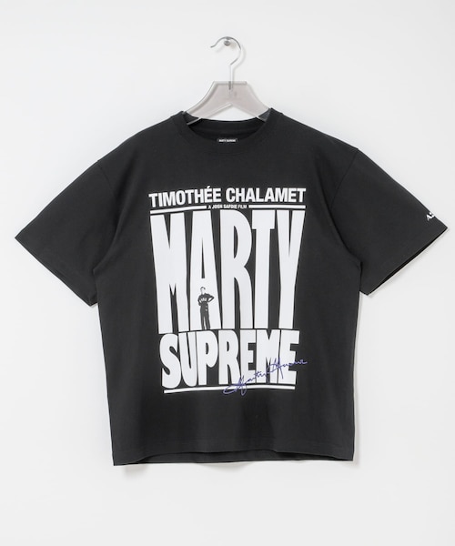 URBAN RESEARCH(アーバンリサーチ)の「URBAN RESEARCH×MARTY SUPREME×A24 MARTY SUPREME LOGO T-SHIRTS(Tシャツ/カットソー・メンズ・WHITE/BLACK・M/L/XL)」の2枚目の写真