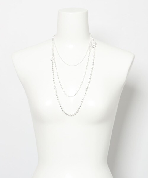 URBAN RESEARCH ROSSO（アーバンリサーチロッソ）の「in mood　MULTI BALL 3P NECKLACE（ネックレス・レディース・SV・Free）」の4枚目の写真