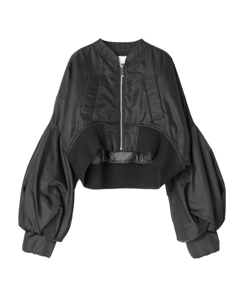 UN3D.（アンスリード）の「VOLUME SLEEVE SHORT MA-1（MA-1）」 - WEAR