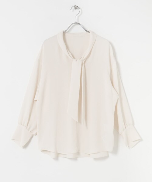 URBAN RESEARCH ROSSO（アーバンリサーチロッソ）の「ヴィンテージジョーゼットボータイブラウス（シャツ/ブラウス・レディース・OFF/BLACK・FREE）」の3枚目の写真