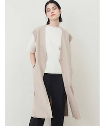 ELENDEEK | NO COLLAR GILET(ノーカラージャケット)