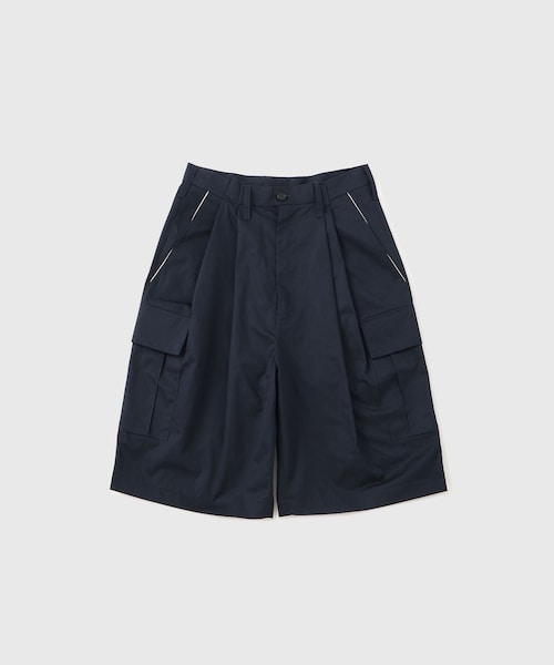 ADAM ET ROPE'（アダムエロペ）の「【CAMIEL FORTGENS/カミエル フォートヘンス】CARGO SHORTS COTTON SUITING（スラックス・メンズ・ダークブラウン/ネイビー・S/XS）」の3枚目の写真