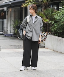 URBAN RESEARCH DOORS | 『UR TECH』完声9分丈ワイドパンツ(その他パンツ)