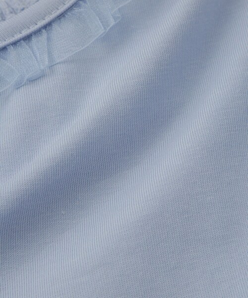 ROPE' PICNIC(ロペピクニック)の「【KIDS/キッズ】肩あきフリルハーフスリーブトップス(Tシャツ/カットソー・キッズ・ブラック/オフホワイト/サックス・L/M/S)」の19枚目の写真