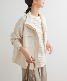 URBAN RESEARCH DOORS | ミリタリースタンドカラージャケット(ミリタリージャケット)