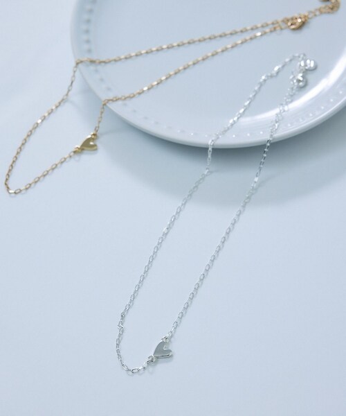 VIS（ビス）の「サイドハートネックレス（ネックレス・レディース・ゴールド/シルバー・F）」の3枚目の写真