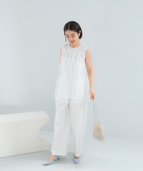 URBAN RESEARCH ROSSO（アーバンリサーチロッソ）の「シアードットティアードブラウス（シャツ/ブラウス・レディース・NAVY/WHITE・Free）」の11枚目の写真