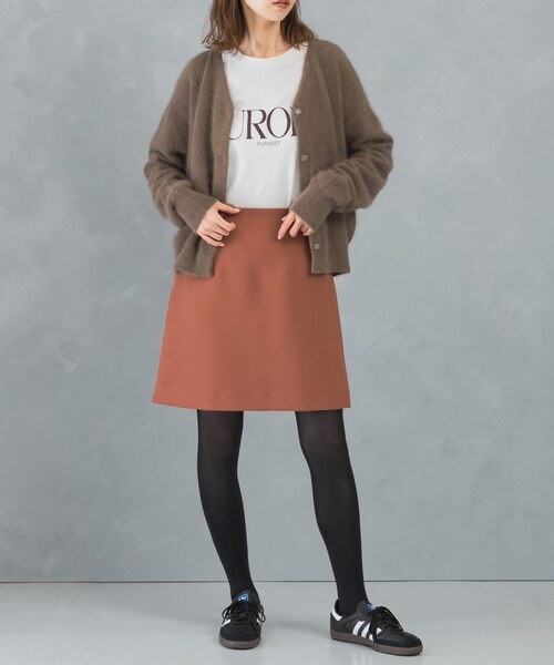 URBAN RESEARCH ROSSO（アーバンリサーチロッソ）の「バックファスナーミニスカート（スカート・レディース・black/browncheck/terracotta・36/38）」の14枚目の写真