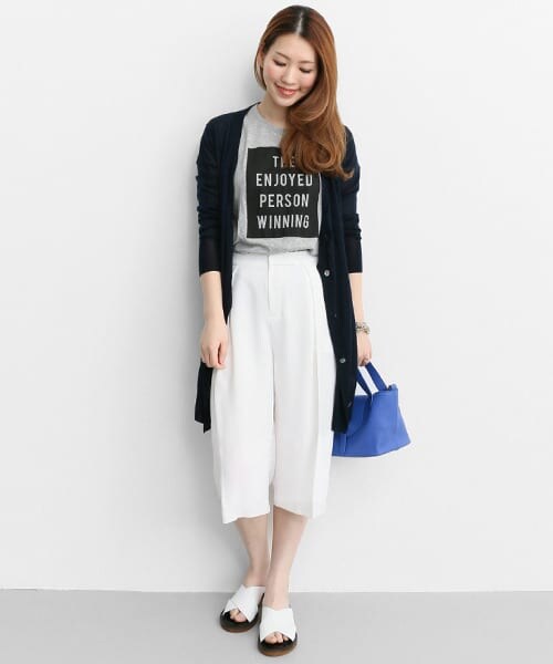 URBAN RESEARCH ROSSO（アーバンリサーチロッソ）の「タッククロップドパンツ（その他パンツ・レディース・BLUE/WHITE/BLACK・36/38）」の8枚目の写真