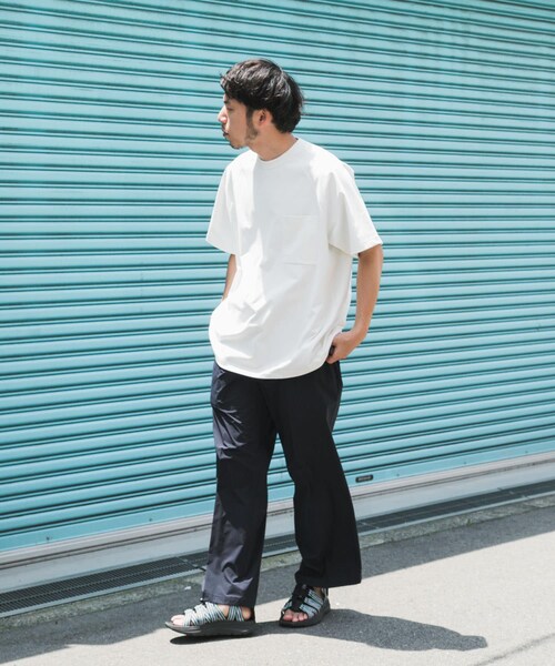 EKAL（エカル）の「『吸水速乾/UVカット』DRY OUT BALLOON FIT T-SHIRTS（Tシャツ/カットソー・メンズ・ブラック/ホワイト/ネイビー/グラファイト/ブラウンカーキ/ダークプラム・M/L）」の19枚目の写真