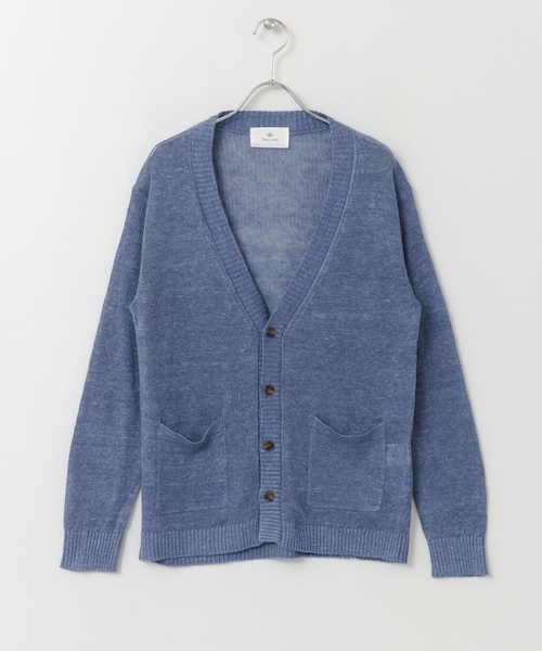 URBAN RESEARCH Sonny Label（アーバンリサーチサニーレーベル）の「トップカラーリネンカーディガン∴（カーディガン/ボレロ・メンズ・オレンジ/グレー/ブルー/グリーン・M/L）」の3枚目の写真