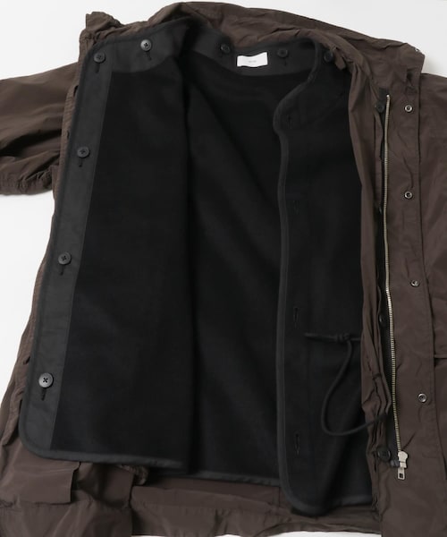 URBAN RESEARCH（アーバンリサーチ）の「ATON　AIR WEATHER SHORT MODS（モッズコート・メンズ・BLACK/BROWN・4/6）」の11枚目の写真