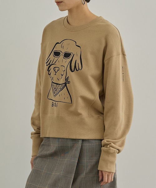 ADAM ET ROPE'(アダムエロペ)の「【Camille de Cussac by SALON】アートプリントスウェット(スウェット・レディース・ホワイト/ホワイト系/ベージュ/ベージュ系・F)」の19枚目の写真