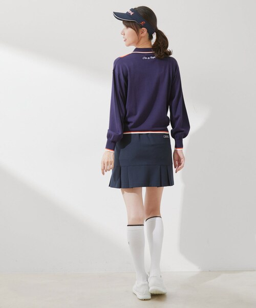 ROPE'（ロペ）の「ケーブル柄衿使いパフ袖長袖プルオーバー（ニット/セーター・レディース・ホワイト/グリーン/ネイビー・L/M/S）」の16枚目の写真