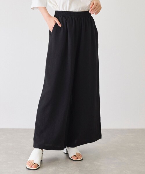 Jayro（ジャイロ）の「麻ライクパンツ（スラックス・レディース・ブラック/グレー/ブルー・F）」の5枚目の写真