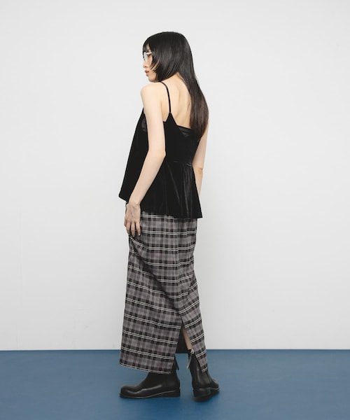 KBF（ケイビーエフ）の「サイドデザインチェックスカート（スカート・レディース・BLACK/YELLOW/BLUE・one）」の9枚目の写真