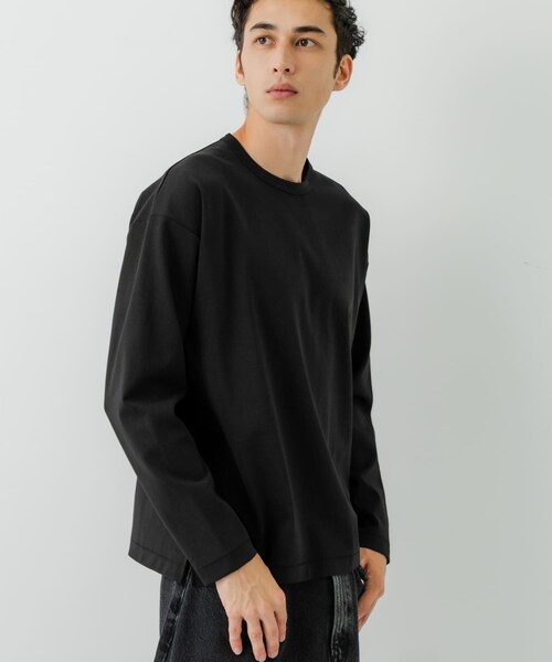 URBAN RESEARCH（アーバンリサーチ）の「コットンナイロンスムージーロングスリーブ（Tシャツ/カットソー・メンズ・WHITE/BEIGE/GRAY/BLACK・S/M/L）」の16枚目の写真