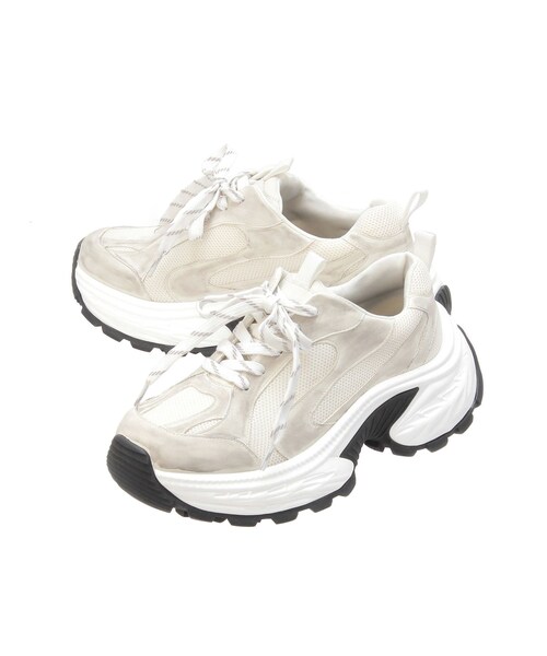 EMODA（エモダ）の「プランプソールスニーカー（スニーカー・レディース・ホワイト/ブラック・S/M/L）」の6枚目の写真