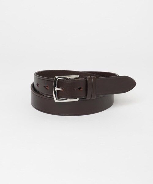 URBAN RESEARCH（アーバンリサーチ）の「Scye　Leather New Basic Belt（ベルト・メンズ・クロ/ダークブラウン・M）」の2枚目の写真